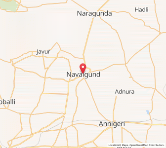 Map of Navalgund, Karnataka