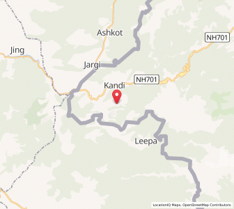 Map of Nawa Gabra, Kashmir