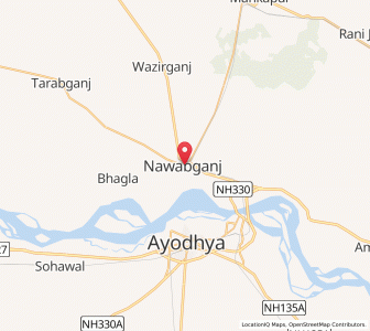 Map of Nawābganj, Uttar Pradesh