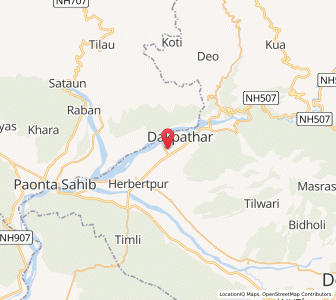 Map of Nawabgarh, Uttarakhand