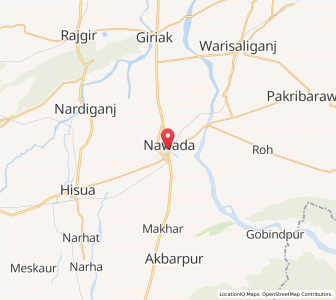 Map of Nawada, Uttar Pradesh