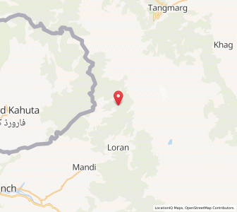 Map of Nawan, Kashmir