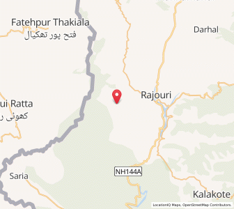 Map of Nawanian, Kashmir