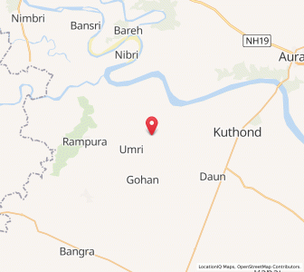 Map of Nawar, Uttar Pradesh