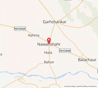 Map of Nawashahr, Punjab