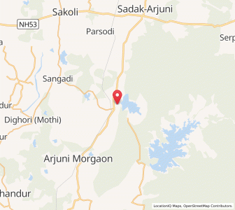Map of Nawegaon, Maharashtra