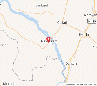 Map of Nayagram, West Bengal