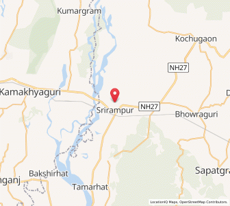 Map of Nayapara, Assam