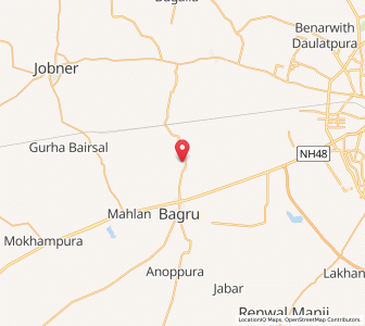 Map of Nayawas, Rajasthan