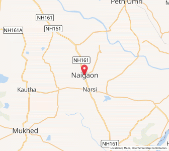 Map of Nayegaon, Maharashtra