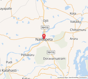 Map of Nayudupeta, Andhra Pradesh