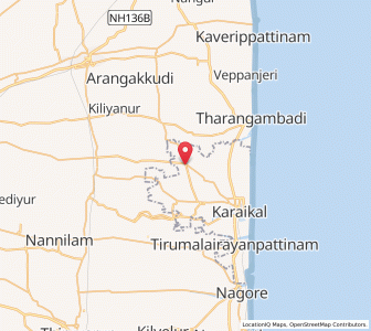 Map of Nedungadu, Puducherry