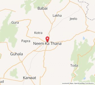 Map of Neem ka Thana, Rajasthan