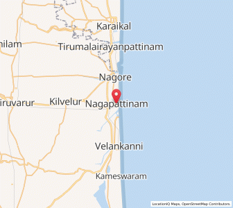 Map of Nagapattinam, Tamil Nadu