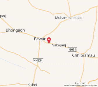 Map of Nekamau, Uttar Pradesh