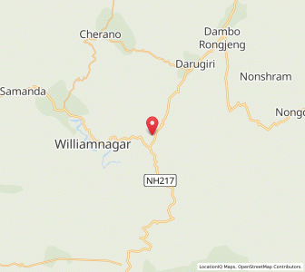 Map of Nengkhra Agalgiri, Meghalaya