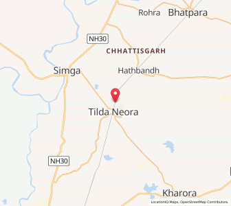 Map of Neora, Chhattisgarh