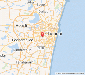 Map of Nerkunram, Tamil Nadu