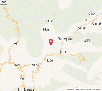 Map of Nermand, Himachal Pradesh