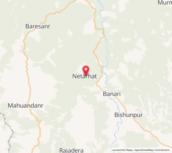 Map of Netarhat, Jharkhand