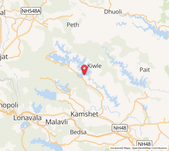 Map of Nethersole Dam, Maharashtra