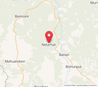 Map of Neturhāt, Jharkhand