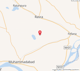 Map of Newada, Uttar Pradesh