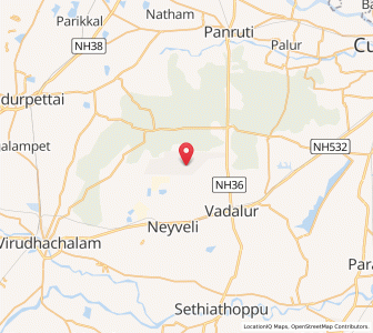 Map of Neyveli, Tamil Nadu