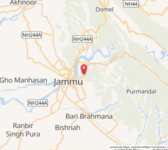 Map of Nibali, Kashmir