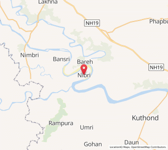 Map of Nibri, Uttar Pradesh