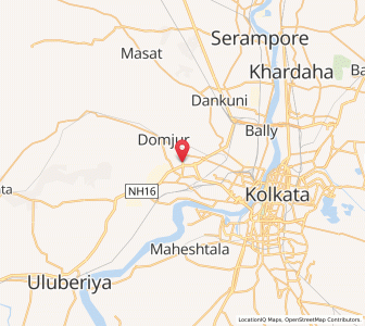 Map of Nibria, West Bengal