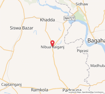 Map of Nibua Raiganj, Uttar Pradesh