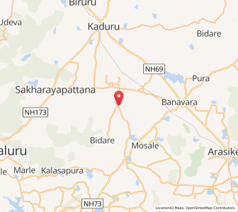 Map of Nidagatta, Karnataka
