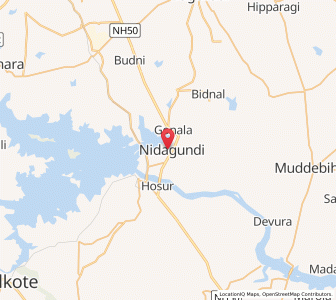 Map of Nidgundi, Karnataka