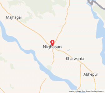 Map of Nighasan, Uttar Pradesh