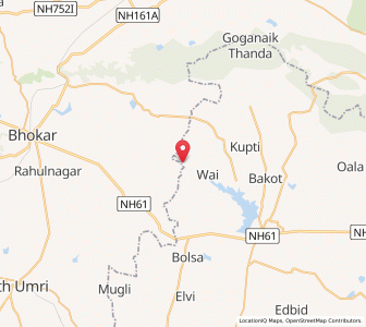 Map of Nighaw, Maharashtra