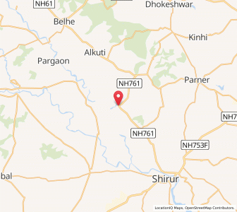 Map of Nighoj, Maharashtra