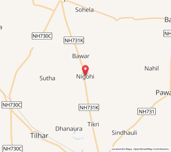Map of Nigohi, Uttar Pradesh
