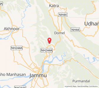 Map of Nikki Seri, Kashmir