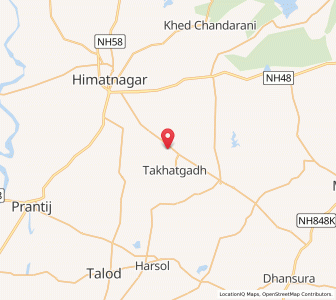 Map of Nikoda Mota, Gujarat