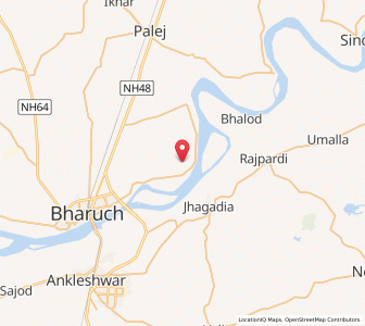 Map of Nikora, Gujarat