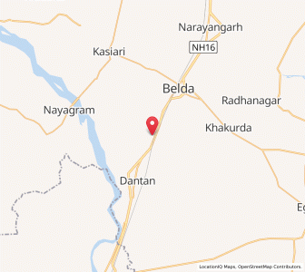 Map of Nikursini, West Bengal