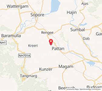 Map of Nilah, Kashmir