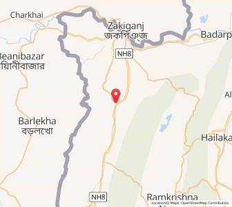 Map of Nilambazar, Assam