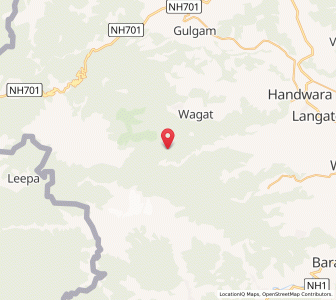 Map of Nildori, Kashmir