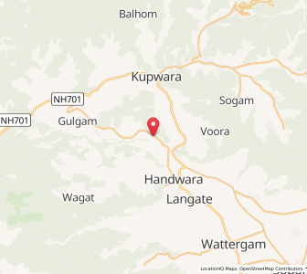 Map of Nilipur, Kashmir