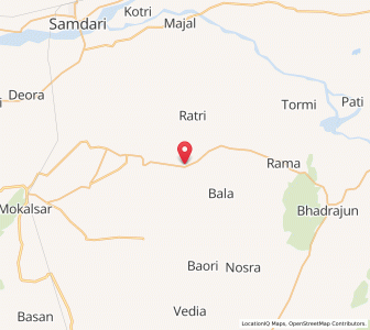 Map of Nilkanth, Rajasthan