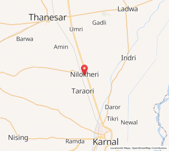Map of Nilokheri, Haryana