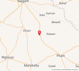 Map of Nima, Rajasthan