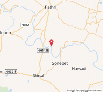 Map of Nimba, Maharashtra